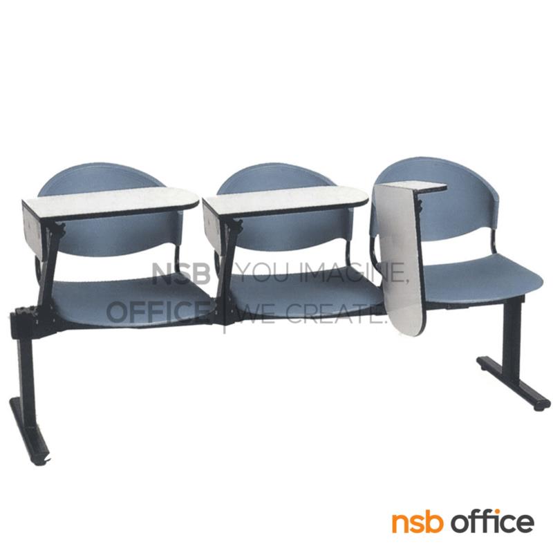 B17A012:เก้าอี้เลคเชอร์แถวเฟรมโพลี่ รุ่น D190NC  2 ,3 และ 4 ที่นั่ง ขาเหล็กเหลี่ยมพ่นดำ 