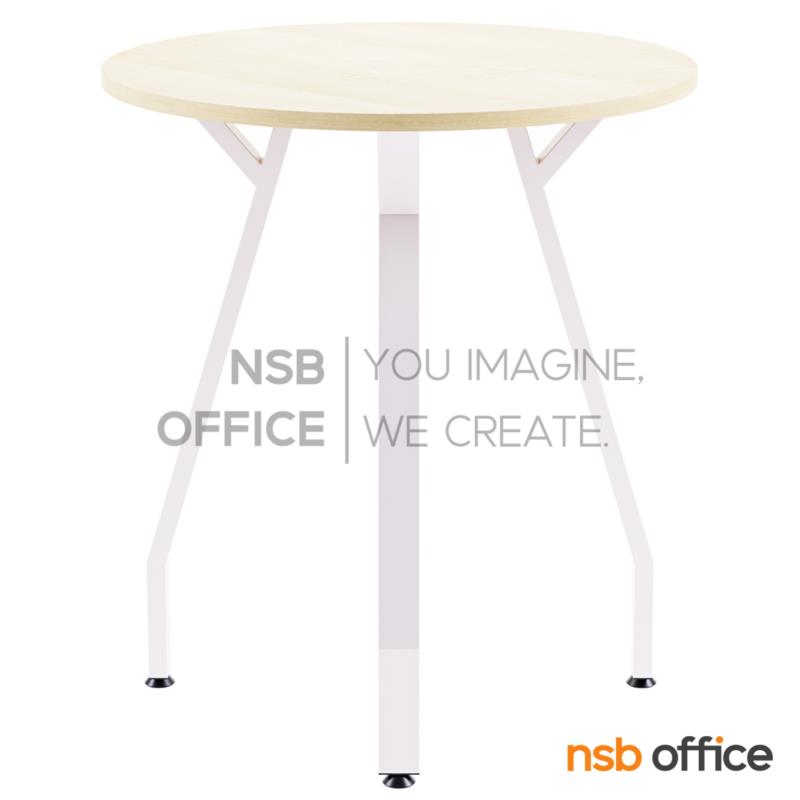 โต๊ะบารสูงทรงกลม  รุ่น Darren (ดาร์เรน) ขนาด 90Di*100H cm. ขาเหล็ก