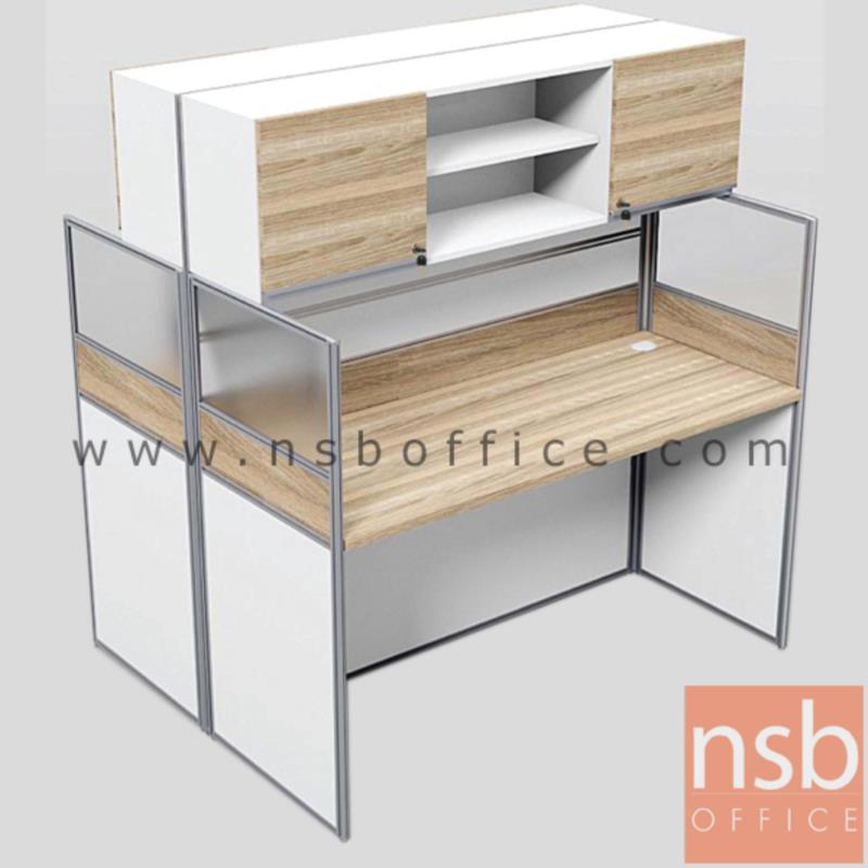 ชุดโต๊ะทำงานกลุ่มหน้าตรง 2 ที่นั่ง  รุ่น Barcadi 9 (บาร์คาดี้ 9) ขนาดรวม 124W1 ,154W1*122W2 cm. มีและไม่มีตู้แขวนเอกสาร 