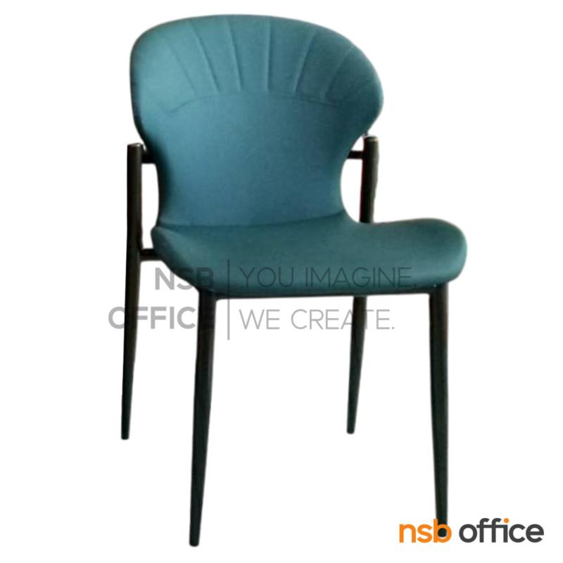 B22A215:เก้าอี้โมเดิร์นหุ้มหนังเทียม รุ่น Macancy (มาร์แคนซี่)  ขาเหล็ก