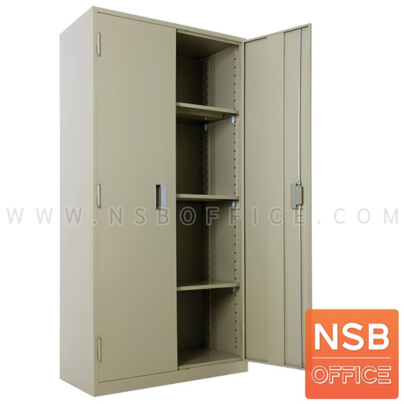 E28A074:ตู้ 2 บานเปิดทึบสูง มือจับฝัง 90W*45D*185H cm. ยี่ห้อ ลัคกี้ รุ่น LCD-9185   