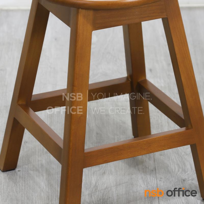 เก้าอี้สตูลที่นั่งกลม รุ่น Nessa (เนสซ่า)  โครงไม้ยางพารา