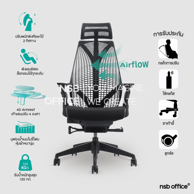 เก้าอี้เพื่อสุขภาพ รุ่น Trevor (เทรเวอร์)  ขาพลาสติก ผลิตจากพลาสติกวิศวกรรมประสิทธิภาพสูง