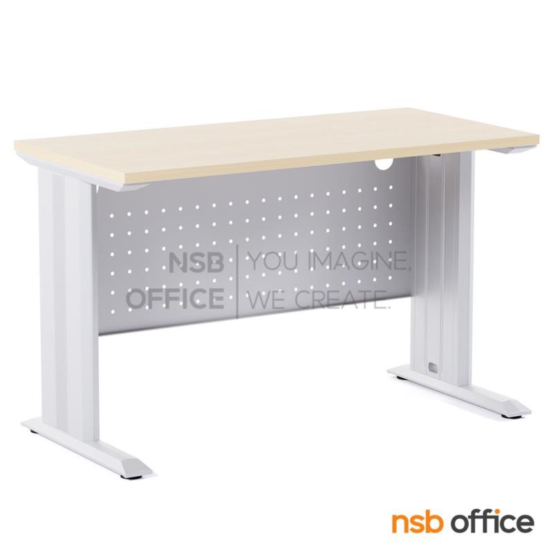 A10A191:โต๊ะทำงานโล่ง รุ่น Wendon (เวนดอน) ขนาด 120W cm. โครงขาเหล็กสีเทาอ่อน