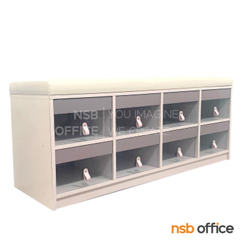 ตู้เก็บรองเท้า รุ่น Baren (บาเรน) ขนาด 8 ช่อง บานเปิดอะคริลิคใส