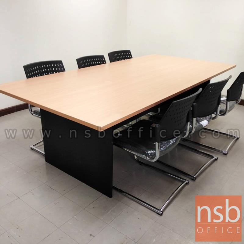 โต๊ะประชุมทรงสี่เหลี่ยม  รุ่น Seaton (ซีตัน)  เมลามีน รุ่นพิเศษ ขาหนา 25 มม.