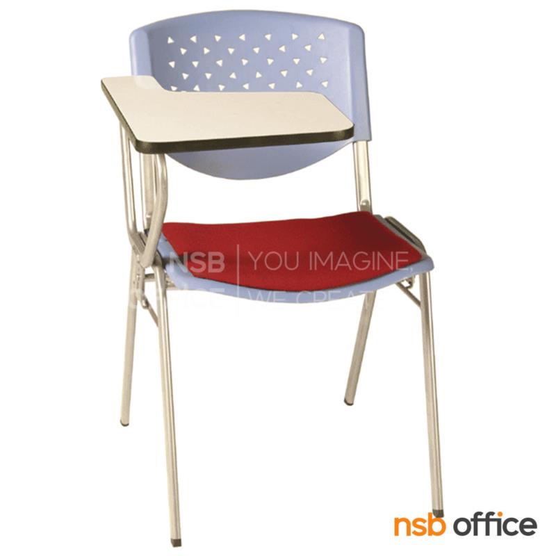 B07A050:เก้าอี้เลคเชอร์เฟรมโพลี่ รุ่น Gateau (กาโตว์) ขาเหล็ก ข้างมีตัวเกี่ยว 