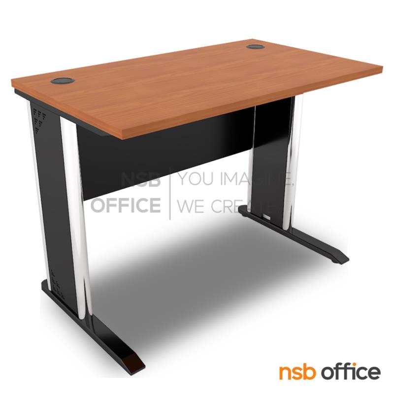 A10A133:โต๊ะทำงาน บังโป๊ไม้ รุ่น Vader (เวเดอร์) ขนาด 80W ,120W ,150W cm.  ขาเหล็กตัวแอล