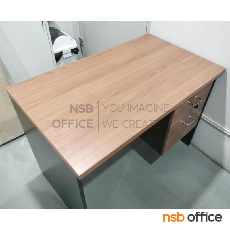 โต๊ะทำงานไม้ PVC 2 ลิ้นชัก รุ่น Pinery (ไพน์เนอรี่) ขนาด 100W*60D cm. 