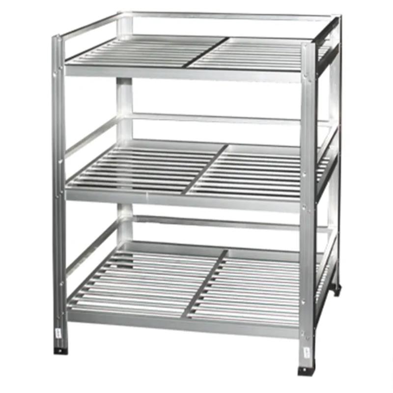 G12A034:ชั้นคว่ำจานอลูมิเนียม 3 ชั้น  รุ่น DSA 03 (ขนาด 62 ,  78 และ 99 ซม.) 