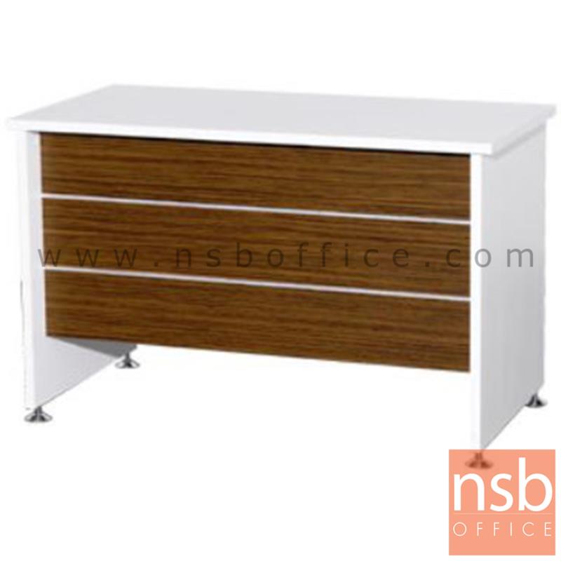 A34A001:โต๊ะทำงาน รุ่น Trendroad (เทรนโรด) ขนาด 120W ,150W ,160W cm.  สีซีบราโน่-ขาว