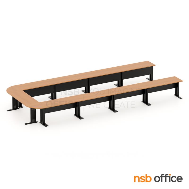 โต๊ะประชุมทรงสี่เหลี่ยมหัวโค้ง 18 ที่นั่ง รุ่น Elano (เอลาโน่) ขนาด 660W*270D cm. 