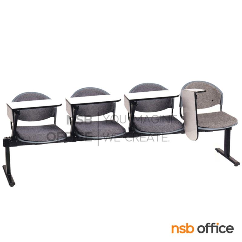 เก้าอี้เลคเชอร์แถวเฟรมโพลี่หุ้มเบาะ รุ่น D190 2 ,3 และ 4 ที่นั่ง ขาเหล็กเหลี่ยมพ่นสี 