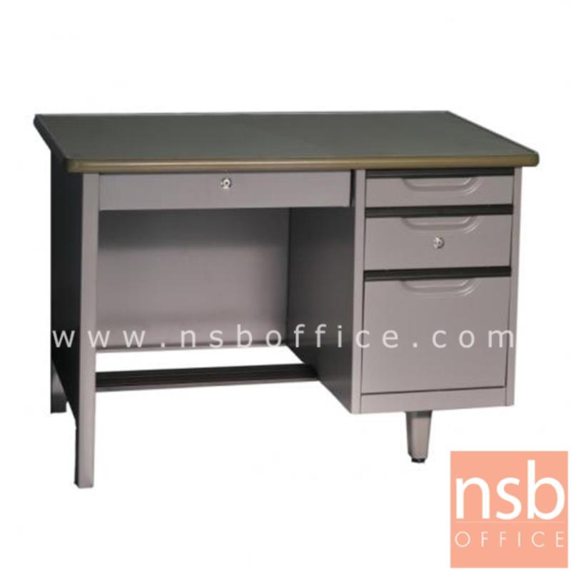 E30A015:โต๊ะทำงานหน้าเหล็ก 4 ลิ้นชัก รุ่น WDE ขนาด 3 ,3.5 ,4 ฟุต 