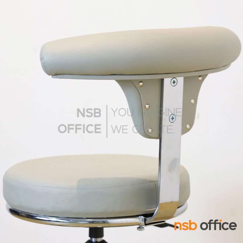 เก้าอี้คุณหมอล้อเลื่อน รุ่น Taken (เทคเค่น)  โช้คแก๊ส ขาเหล็กชุบโครเมียม