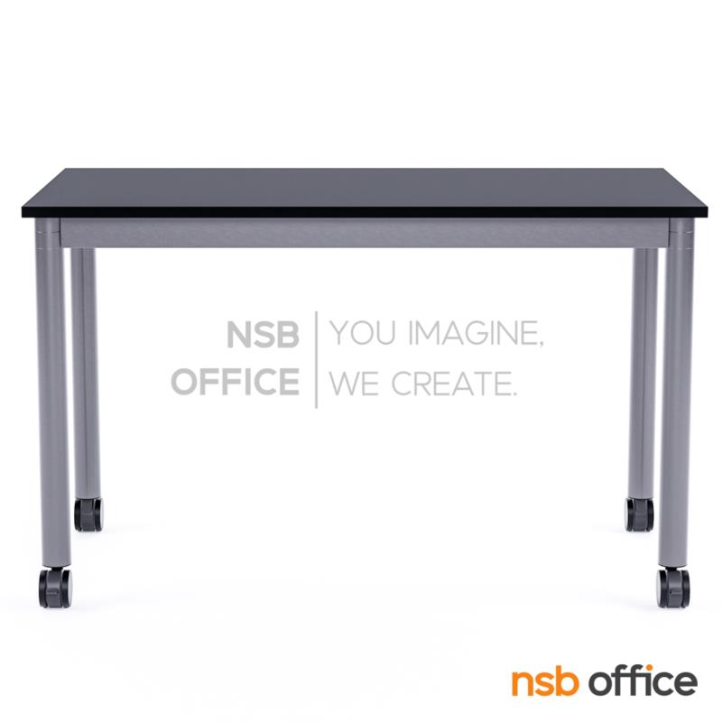 โต๊ะเรียนกิจกรรม สี่เหลี่ยม  รุ่น Barron 80, 100, 120, 150W cm ล้อเลื่อน