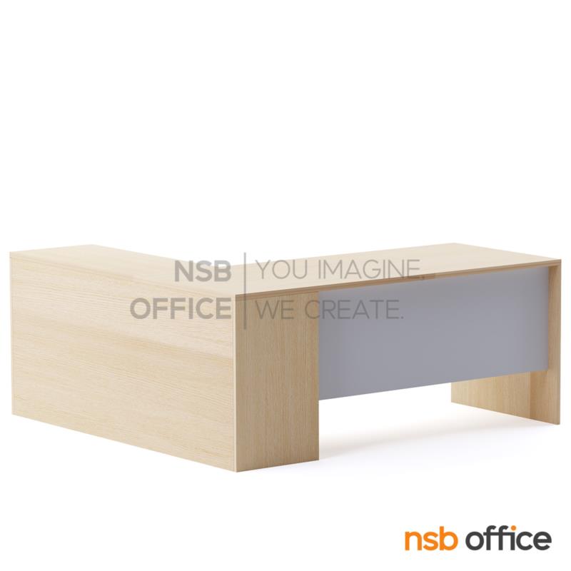 โต๊ะผู้บริหารตัวแอล รุ่น Verris (เวอร์ริส) ขนาด 180W cm.  พร้อมตู้ข้าง