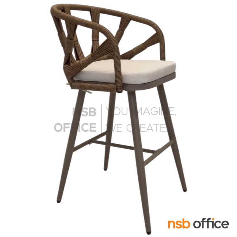 B18A175:เก้าอี้บาร์พลาสติก PE รุ่น Montell (มอนเทล)  ขาเหล็ก