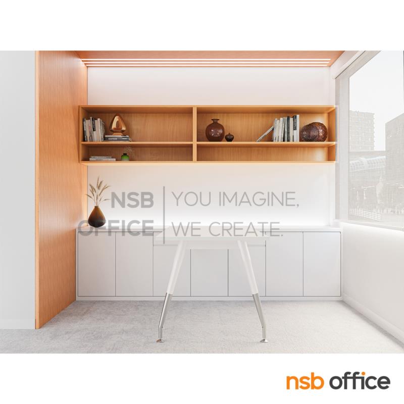 ตู้แขวนลอย 2 ช่องโล่ง  รุ่น Diplo (ดิปโล) ขนาด 80W ,120W ,150W*60H cm.  เมลามีน