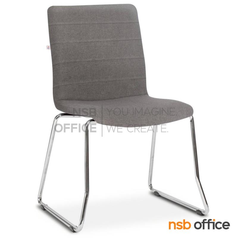 B40A008:เก้าอี้รับแขกขาตัวยู รุ่น Sheldon (เชลดอน)  ขาเหล็กชุบโครเมี่ยม