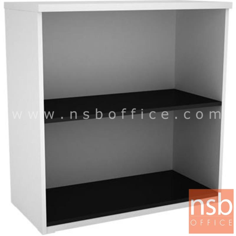 A15A010:ตู้เอกสาร สูง 83 cm. 2 ชั้นโล่งเตี้ย รุ่น Avalon (อวาลอน)  เมลามีน สีเวงเก้-ขาว