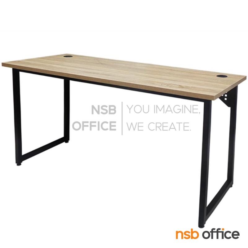 A48A001:โต๊ะทำงานโล่ง รุ่น Adrian (เอเดรียน) ขนาด 120W , 150W cm.  สีโซโน่-ดำ