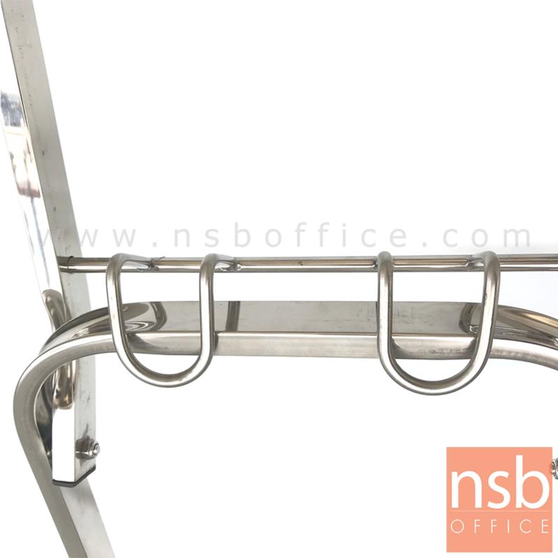 รถเข็นสแตนเลสพับได้ล้อเลื่อน รุ่น WAREHOUSE 5 ขนาด 42W*95H cm. 