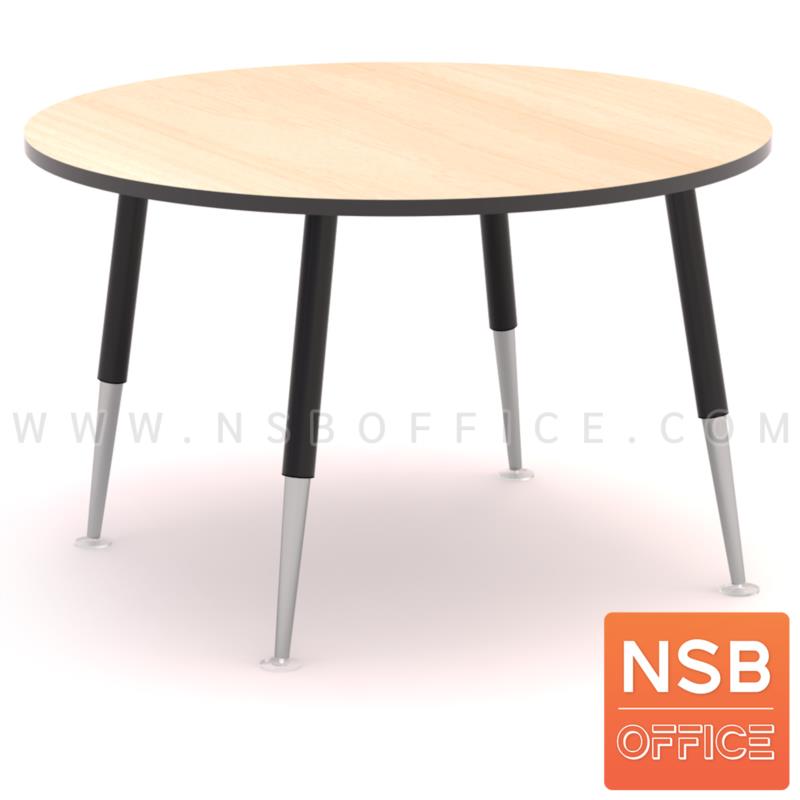 A05A227:โต๊ะประชุมทรงวงกลม รุ่น Wazowski (วาซอว์สกี้) ขนาด 90Di, 120Di cm. ขาเหล็กปลายเรียว 