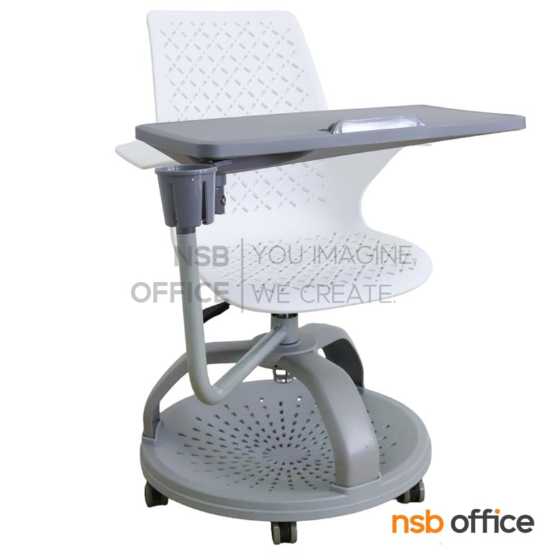 B07A117:เก้าอี้เลคเชอร์เฟรมโพลี่ล้อเลื่อน รุ่น Evelyn (เอเวอลีน)   โช้คแก๊ส