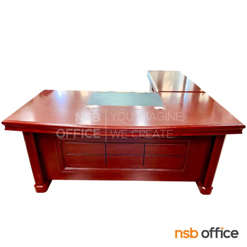 A06A163:โต๊ะทำงานผู้บริหารตัวแอล รุ่น Avarius (อาวาเรียส) ขนาด 160W ,180W ,200W cm. พร้อมตู้ลิ้นชักและตู้ข้าง