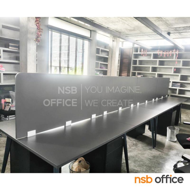 มินิสกรีน ไม้เมลามีน รุ่น Gaelan (เกแลน) สูง 60H cm พร้อมตัวจับอลูมิเนียมแบบเจาะหน้าโต๊ะ