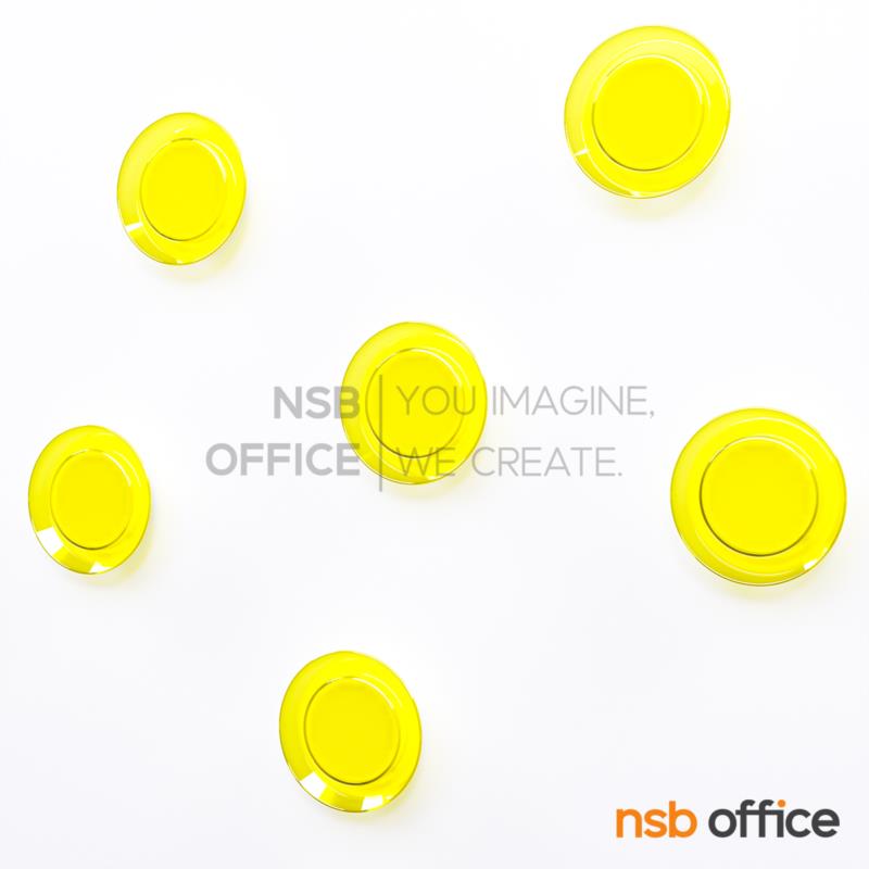 G01A068:แม็กเน็ตติดกระดานไวท์บอร์ด แบบใส มีแม่เหล็ก (คละสี)   