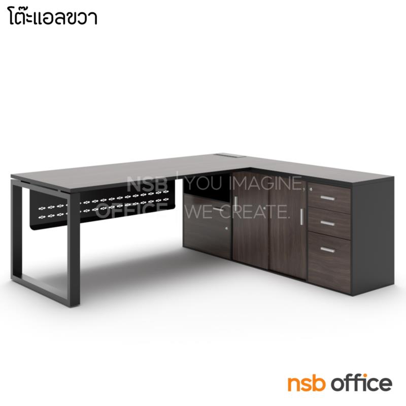 โต๊ะผู้บริหารตัวแอล รุ่น Compact  200W*180W cm