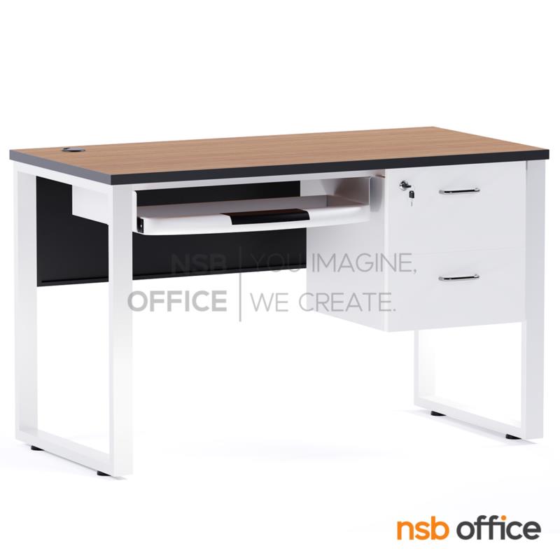 H01A044:โต๊ะคอมพิวเตอร์และปริ้นเตอร์ รุ่น Winchester (วินเชสเตอร์) ขนาด 120W cm.  ขาเหล็ก