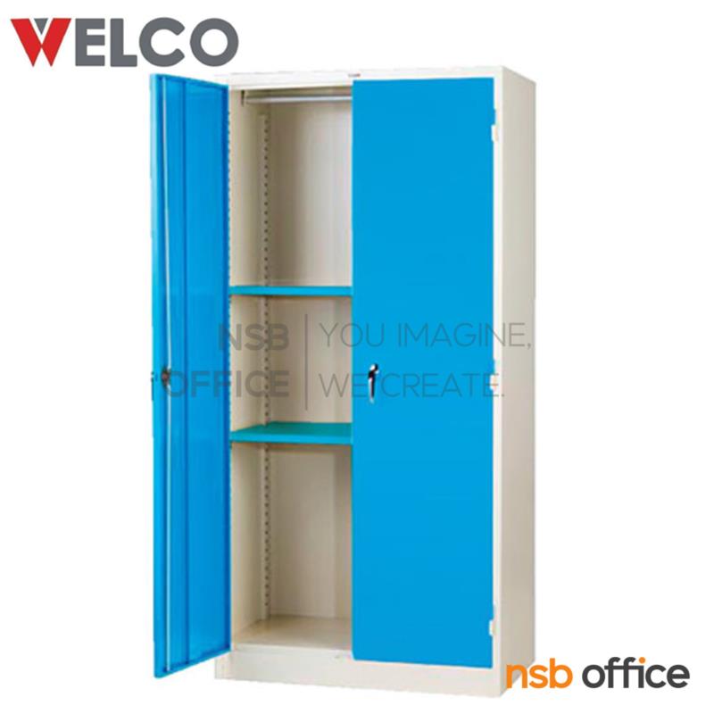 E30A022:ตู้เสื้อผ้า 2 บานเปิด มือจับเขาควาย  รุ่น WD30  1 ราว 2 แผ่นชั้น 