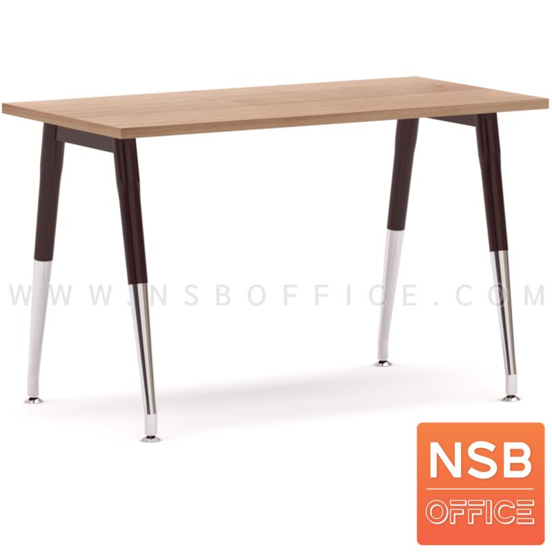 A18A039:โต๊ะทำงานโล่ง รุ่น MODERN-13  ขาเหล็กวีคว่ำ ปลายเรียว