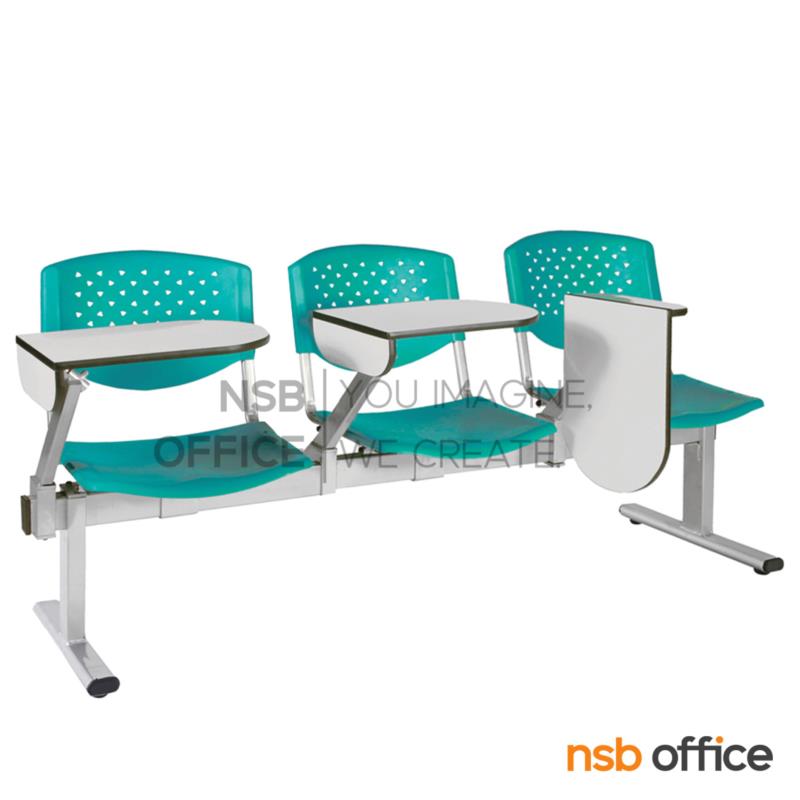 B17A020:เก้าอี้เลคเชอร์แถวเฟรมโพลี่ รุ่น D246 2 ,3 และ 4 ที่นั่ง ขาเหล็กพ่นสีเทา 