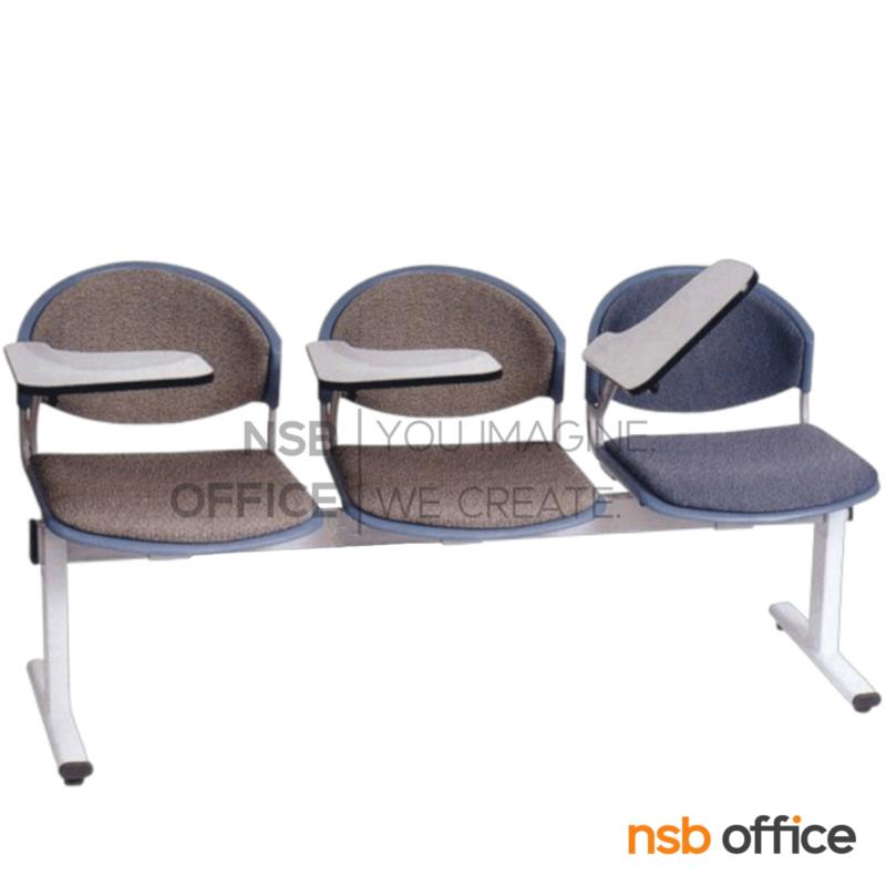 B17A009:เก้าอี้เลคเชอร์แถวเฟรมโพลี่หุ้มเบาะ รุ่น D900 2 ,3 และ 4 ที่นั่ง ขาเหล็กเหลี่ยมพ่นสี