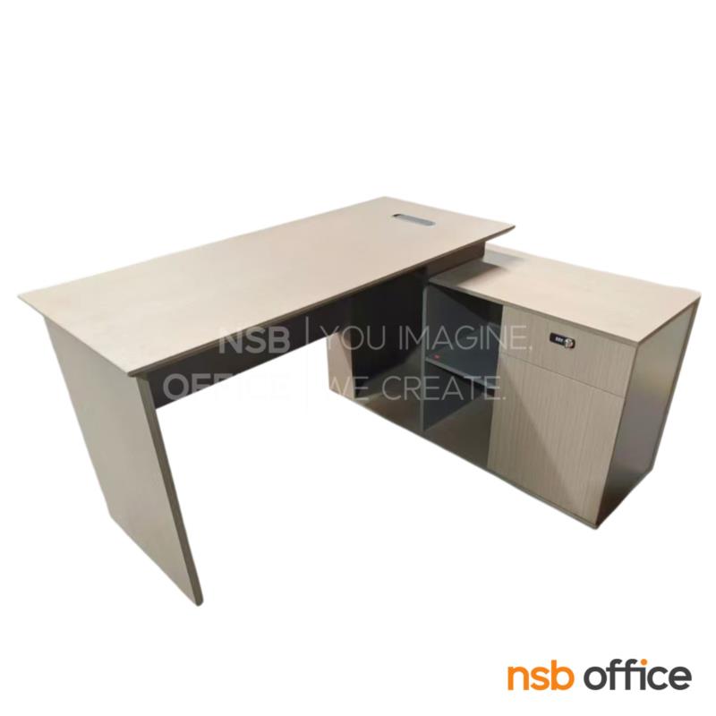 โต๊ะผู้บริหารตัวแอล รุ่น Harmony (ฮาร์โมนี) ขนาด 140W, 160W cm. 