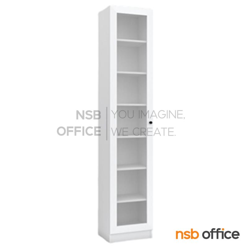 C07A092:ตู้โชว์บานเปิดกระจกใส รุ่น Dempsey (เดมป์เซย์) ขนาด 40W cm.  