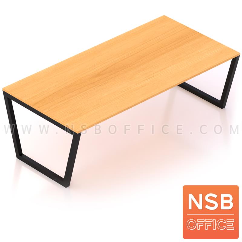 A05A120:โต๊ะประชุมยาว รุ่น Xyric (ไซริค) ขนาด 240W, 300W, 360W, 400W cm.  ขาเหล็กทรงคางหมู