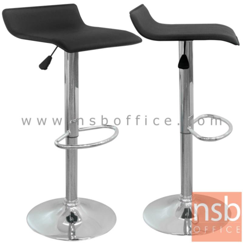 เก้าอี้บาร์สูงหนังเทียม รุ่น BH-117-MODERN ขนาด 39W cm. โช๊คแก๊ส ขาโครเมี่ยมฐานจานกลม
