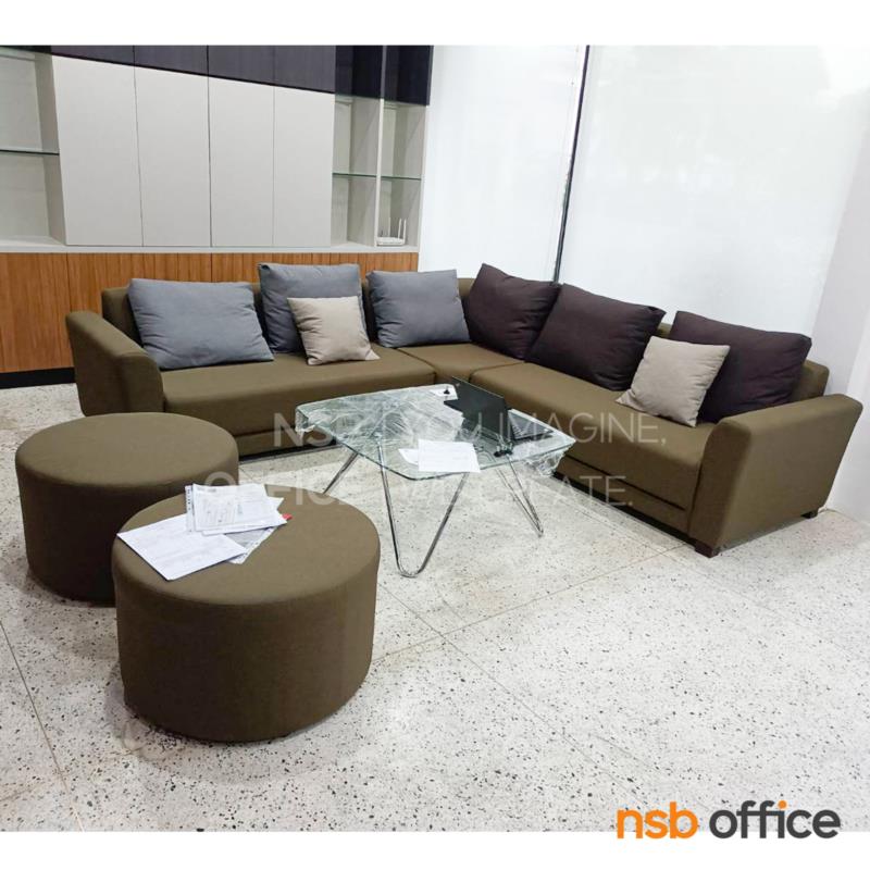 B12A116:โซฟาตัวแอล  รุ่น Energon (อีเนอร์กอน) ขนาด 264W cm. พร้อมหมอนอิง