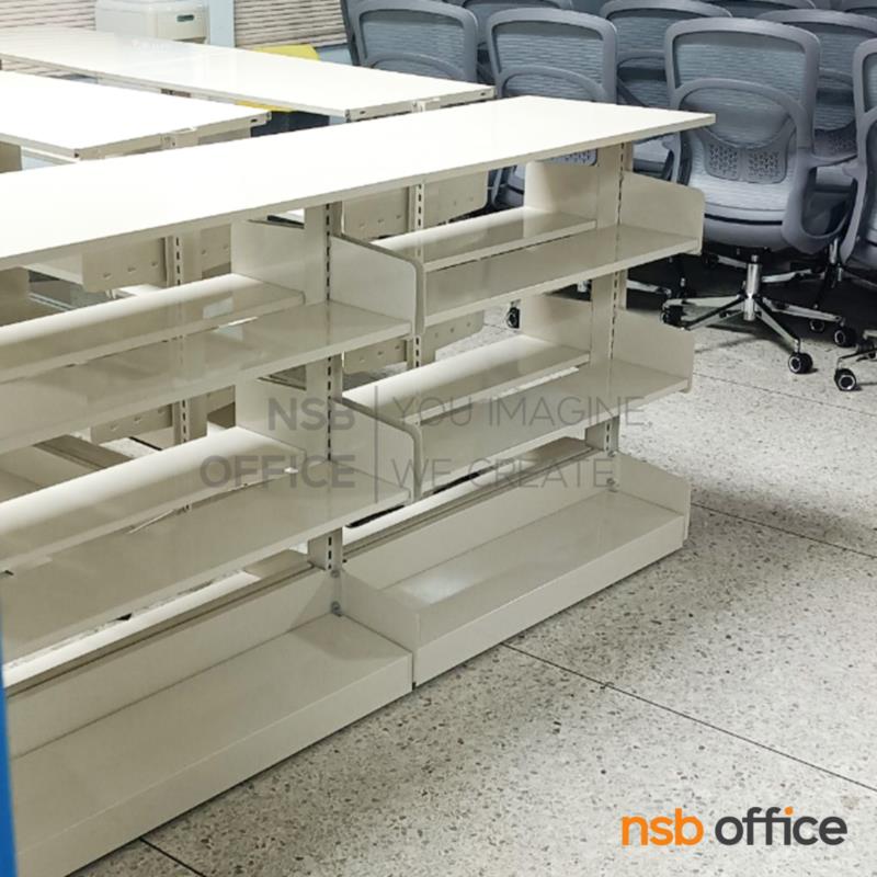 ชั้นห้องสมุดเหล็ก 3 ชั้น แบบ 2 ตอน ุรุ่น Callax (คอลแล็กซ์) ขนาด 187.3W cm. มีลวดกั้นหนังสือ