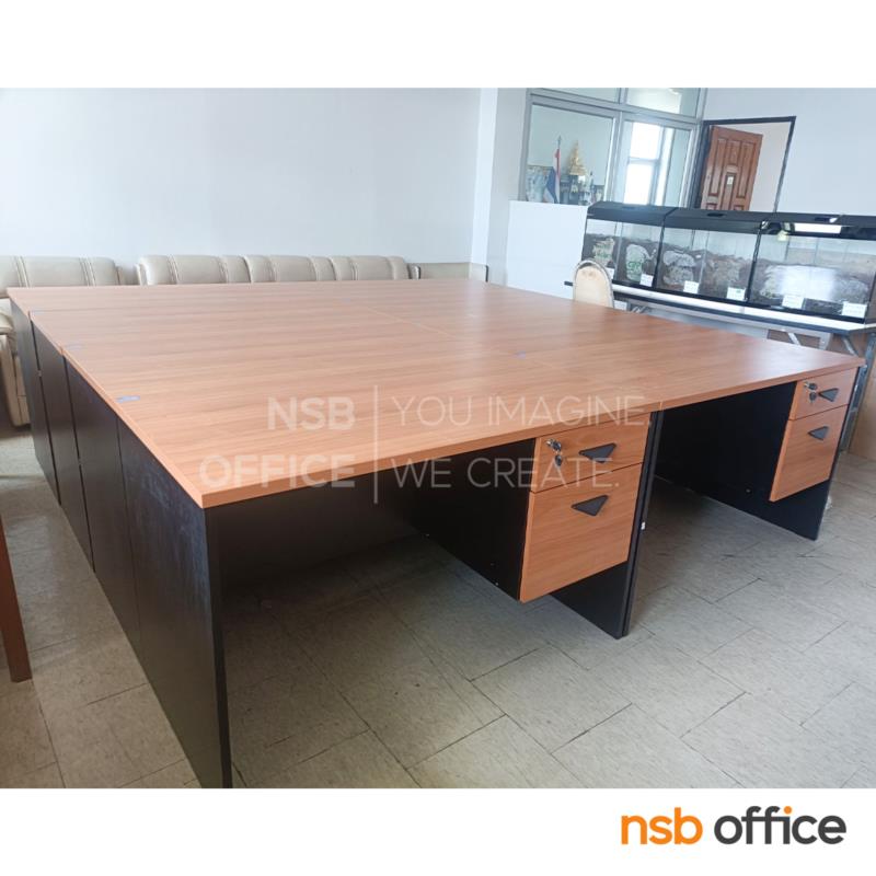 โต๊ะทำงาน 2 ลิ้นชัก รุ่น Jam (แจม) ขนาด 120W, 150W cm.  เมลามีน