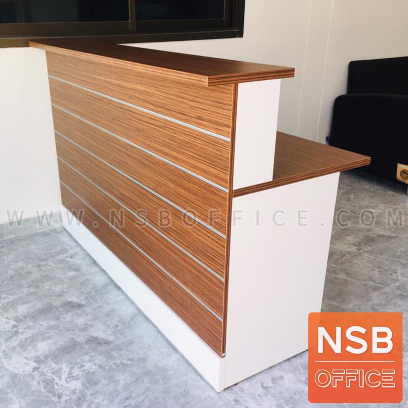 A11A051:เคาน์เตอร์หน้าตรง  รุ่น Wild Rose (ไวด์ โรส) ขนาด 160W cm. เมลามีน สีซีบราโน่-ขาว