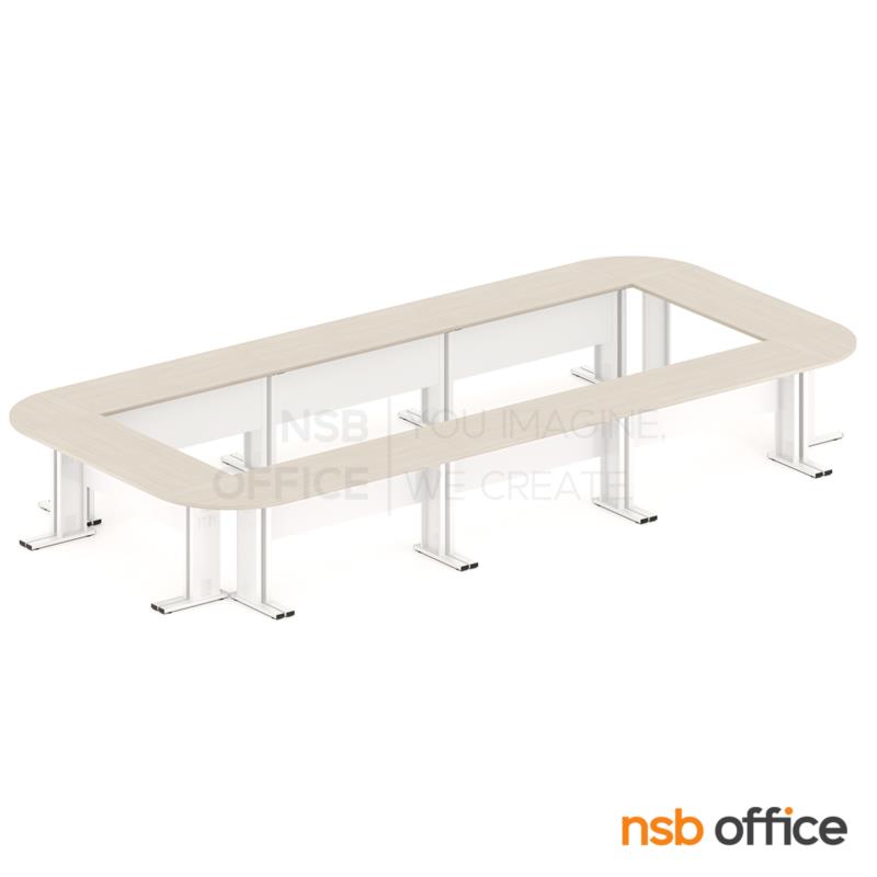โต๊ะประชุมตัวต่อรูปตัวโอ 16 ที่นั่ง รุ่น Bustin (บัสติน) ขนาด 570W*270D cm. 