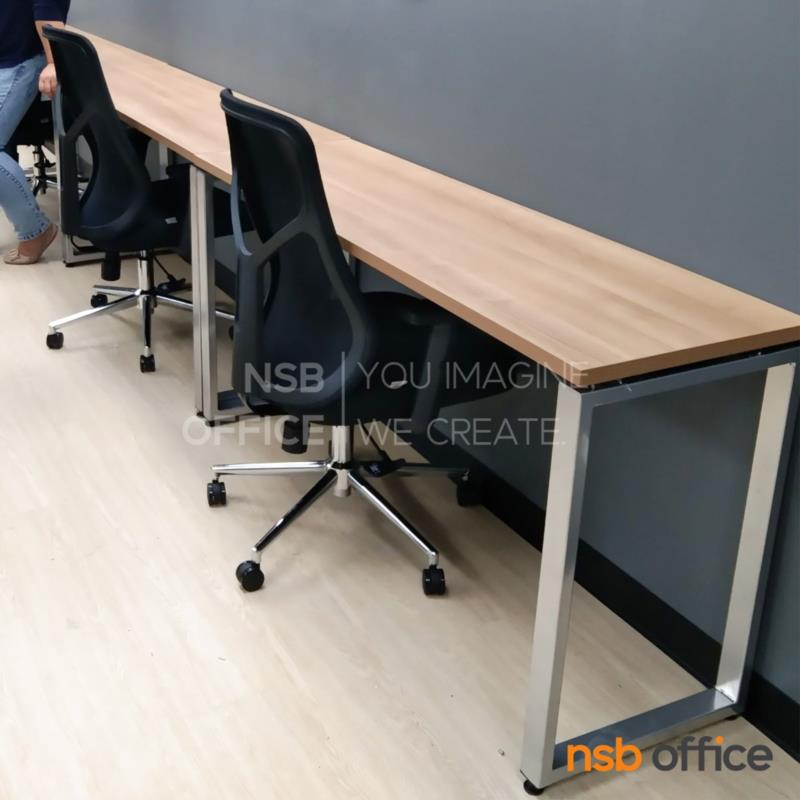 โต๊ะทำงานโล่ง รุ่น Adaline (อดาลิน) ขนาด 100W, 120W cm. ขาเหล็ก