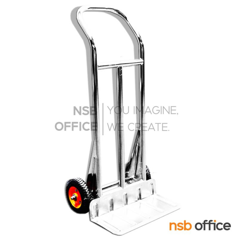 รถเข็นสแตนเลส มือจับและฐานแผ่นสแตนเลสล้วน   