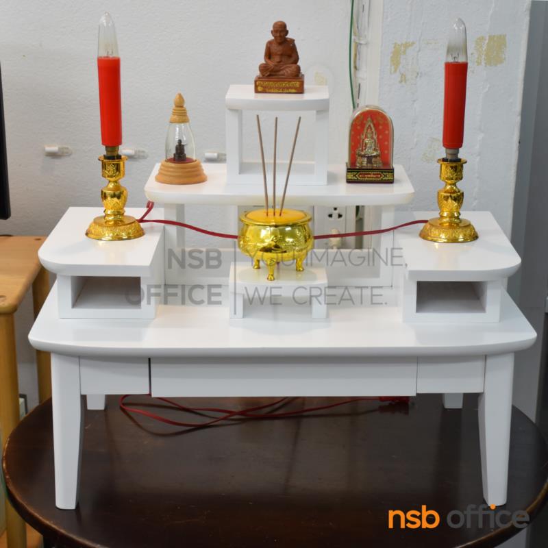 G18A007:โต๊ะหมู่บูชาหมู่ 5 ไม้ยางพาราโมเดิร์น รุ่น อัมพร  